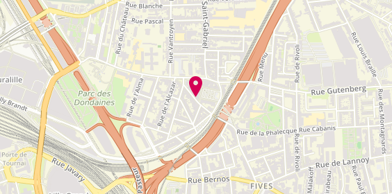 Plan de Chez Molla, 35 Rue Rabelais, 59800 Lille