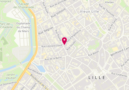 Plan de Pizza Petit Prince, 34 Rue Royale, 59000 Lille