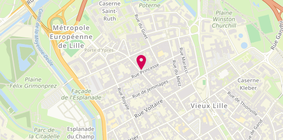 Plan de O'Chtib, 98 Rue Saint-André, 59800 Lille