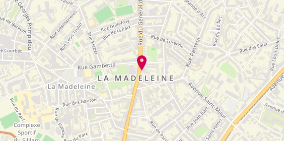 Plan de Chez Roxane, 166 Bis Rue du Général de Gaulle, 59110 La Madeleine