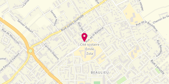 Plan de Roma Roma Pizzeria, 109 Rue de la Baillerie, 59150 Wattrelos