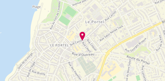 Plan de L'Heurt de la Pizza, 66 Rue Carnot, 62480 Le Portel