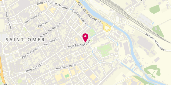 Plan de Di Napoli Pizza, 26 Rue Faidherbe, 62500 Saint-Omer