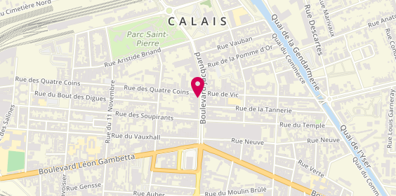 Plan de LA Boîte A PIZZA, 55 Boulevard Jacquard, 62100 Calais
